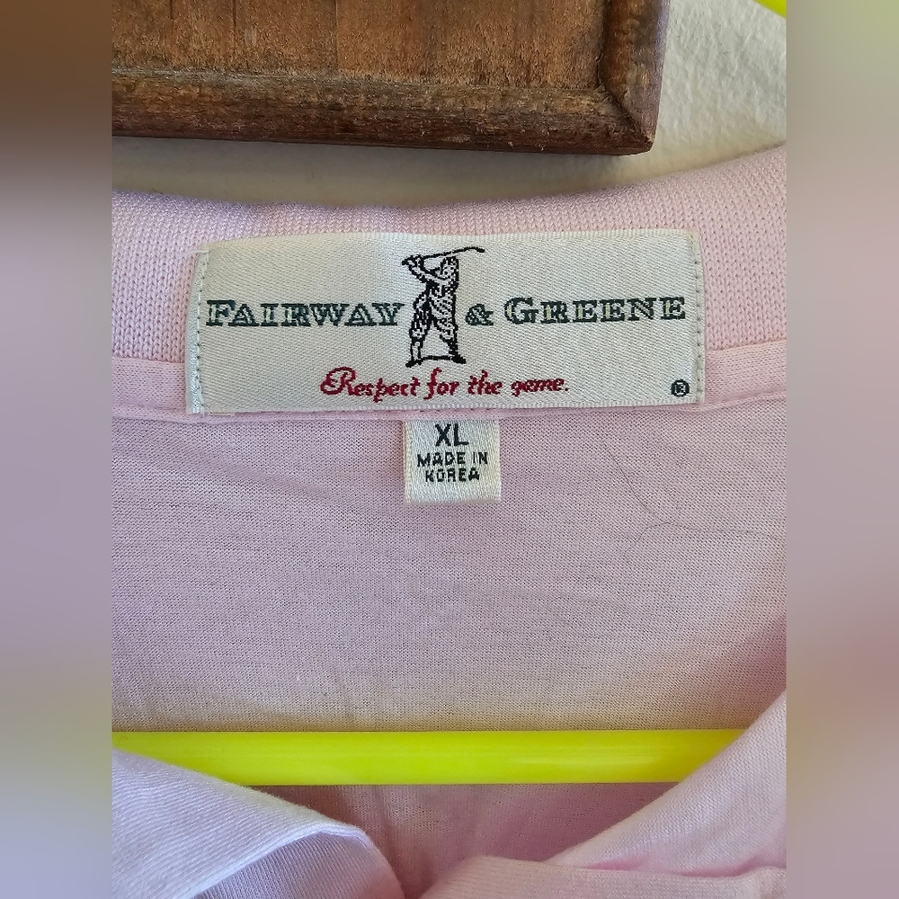 Fairway & Greene Pink Polo Shirt XL - Picture 2 of 5